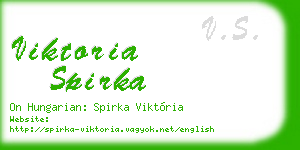 viktoria spirka business card